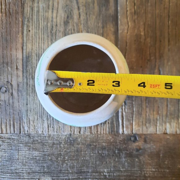 Vintage Nemadji Pottery Swirl Vase, 4" T - Picture 8 of 8